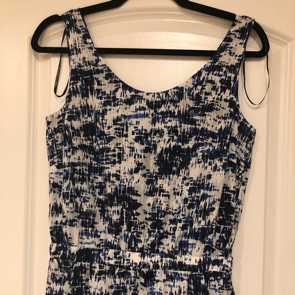 Blue pattern jumpsuit